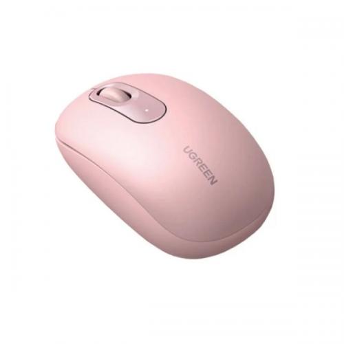 Chuột không dây 2.4G SILENT Ugreen 90686 cao cấp - Màu Hồng